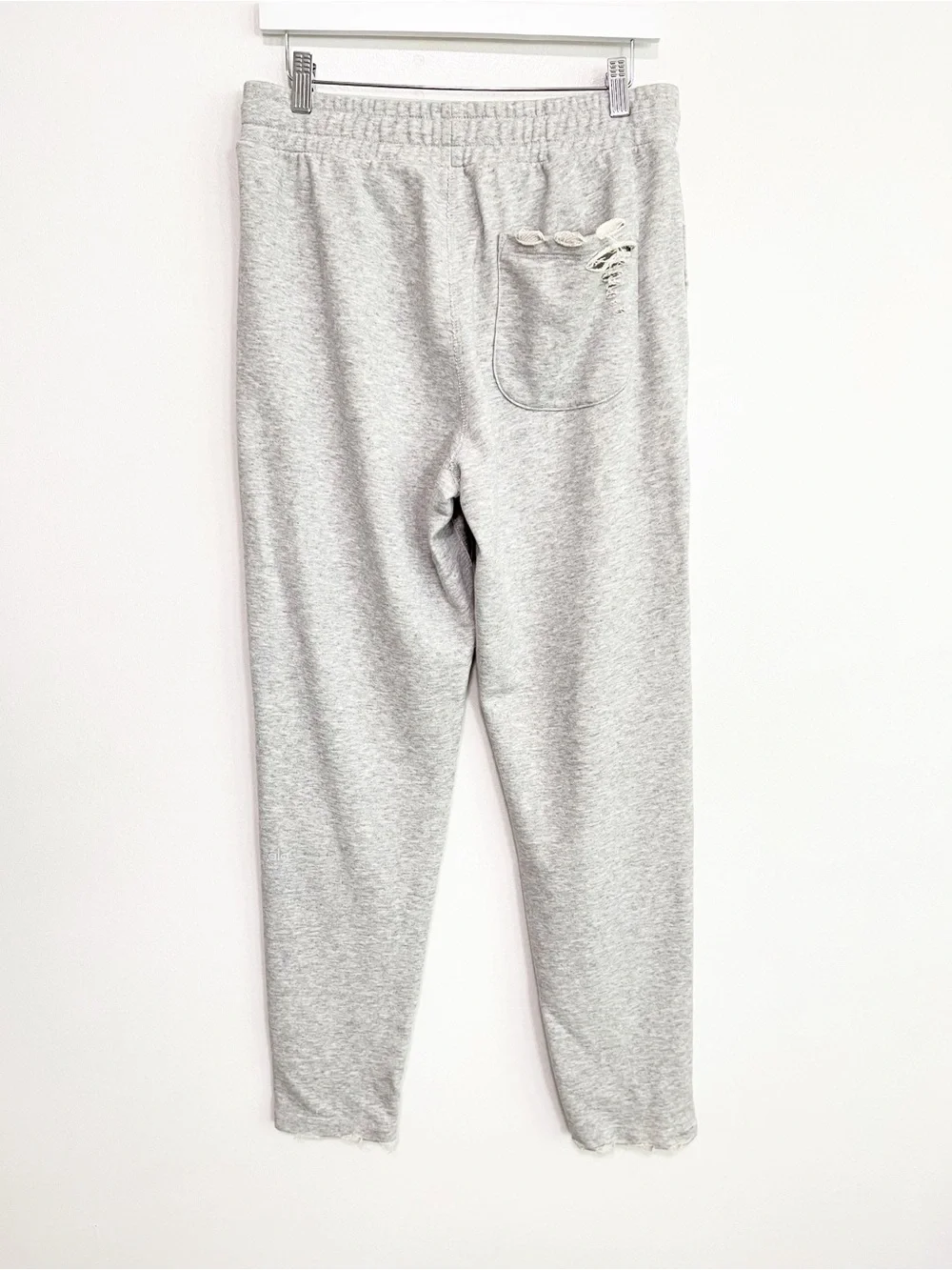 BOGO! ALO Yoga Distressed Ripped Sweatpants Heather Gray Size Large